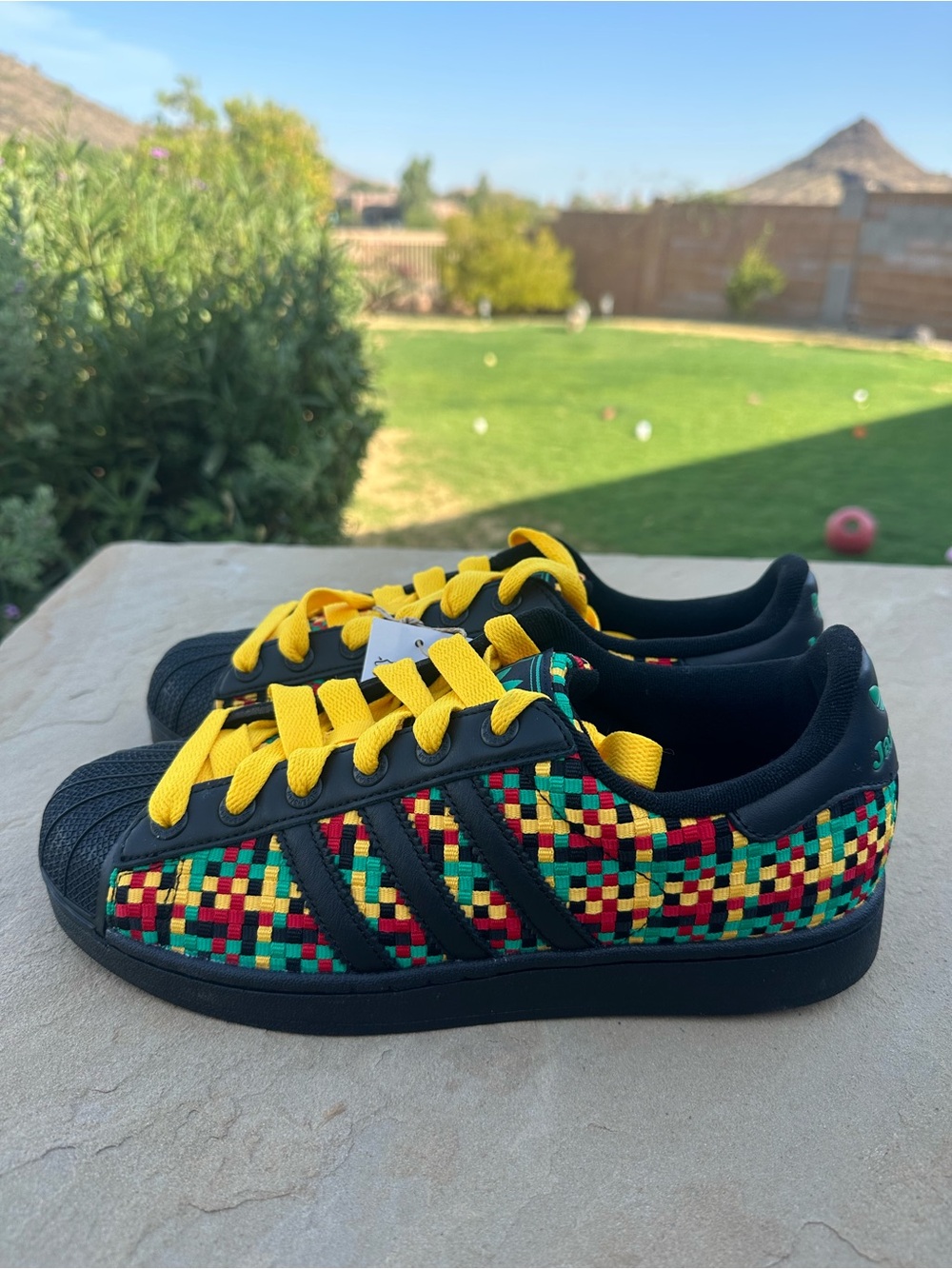 Adidas Superstar II x Bob Marley Jamaica Black Green Yellow IH9785 Men's Size 9